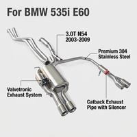 Système d'échappement Valvetronic OEM/ODM pour BMW 535i 3.0T N54 E60 2003-2009, tuyaux d'échappement SS304, silencieux, amélioration du son