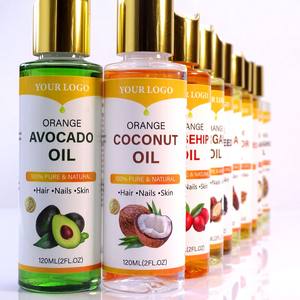 Custom Private Label Bulk Carrier Oils Semente Preta Jojoba Abacate Doce Amêndoa Óleo Corporal Pele - Product Image 2