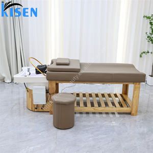 Kisen Commercial Salon Shampooing Lit Circulation De L'eau LED Thérapie Par La Lumière <span class=keywords><strong>Cheveux</strong></span> <span class=keywords><strong>Lavage</strong></span> Machine Tête Spa Plateau Table De Massage - Product Image 3
