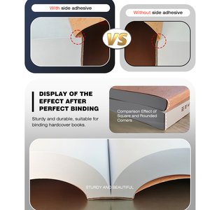 Machine de reliure de livres automatique à colle thermofusible format A4, colle latérale 60M pour travaux électrifiés - Product Image 5