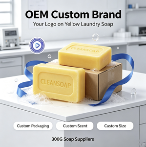 Savon de <span class=keywords><strong>lessive</strong></span> transparent doux 300G, faible MOQ, personnalisation OEM, fournisseurs de savon de lavage, grande production - Product Image 4