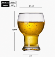 Gelas Bir Kaca Tebal dengan Logo Custom, Mug Bir Tahan Lama 330ml 440ml 500ml 660ml untuk Pub Bar