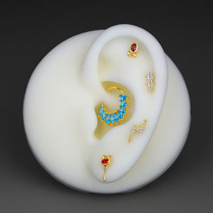 <span class=keywords><strong>Tridente</strong></span> <span class=keywords><strong>de</strong></span> Poseidón <span class=keywords><strong>de</strong></span> Titanio ASTM F136, Joyería para Piercing <span class=keywords><strong>de</strong></span> Oreja, Ombligo y Labret, Extremos Internamente Roscados - Product Image 4