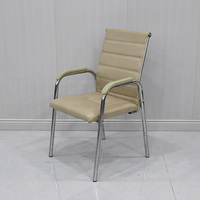 Chaise de conférence en cuir PU moderne pour réunions de bureau, formation du personnel, mobilier personnalisé, vente en gros