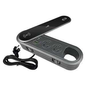 Huibaili Hardware Smart Desktop <b>Socket</b> Us Plug Rotatable Touchscreen <b>Universal</b> Power Strip For Office Desk Surface - Product Image 1