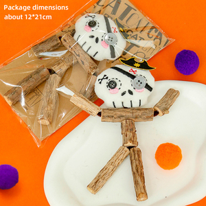Hoogwaardig Halloween Cartoon Pluche Houten Kauwspeeltje voor Katten - Ecologisch Duurzaam Gebitversterkend & Interactief Cadeau - Product Image 5