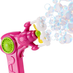 WANNA BUBBLES Venta al por mayor 2 agujeros <span class=keywords><strong>pistola</strong></span> de burbujas jabón máquina de burbujas <span class=keywords><strong>pistola</strong></span> al aire libre verano Shooter juguete para chico - Product Image 1
