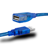 Câble d'extension USB 2.0 mâle-femelle 10M en PVC tressé pour PC, imprimante, batterie externe et utilisation automobile