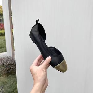 Mocassins plats pour femmes en cuir de vache 100% avec côtés colorés, idéaux pour le bureau, faible MOQ, personnalisation du logo, directement de l'usine - Product Image 4