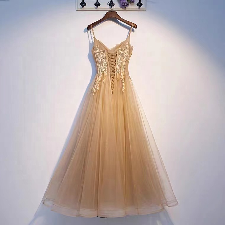Gold Bridesmaid Dresses - Gold Lace Bridesmaid Dresses - 2025 New Design