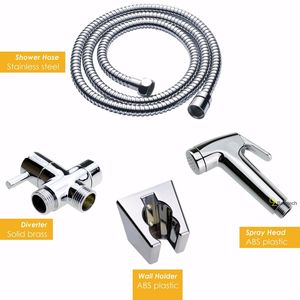 Туалет Биде Душ спрей мусульманский с клапаном SUS шланг Настенный хром - Product Image 2