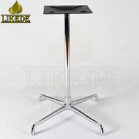 Pied croisé en métal chrome aluminium négociation rencontre base de table de conférence