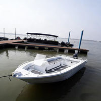 Barco de Pesca de Agua Salada, de Aluminio, para Alta Mar, 4.88m, Sin Cabina, Barco de Pesca de Aluminio