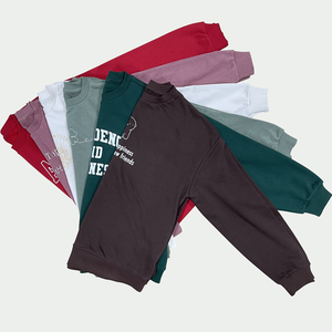 Custom Embroidery Logo <b>Womens</b> Oversized Long Casual Crew Neck <b>Fleece</b> Hoodie Crop <b>Top</b> Eco-Friendly Breathable 50%cotton - Product Image 5