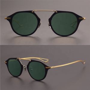 Gafas de Sol de titanio y acetato a la moda para hombre, gafas de sol de lujo de alta calidad con logotipo personalizado, gafas de sol de diseñador Unisex - Product Image 4