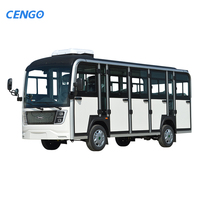 Bus électrique de tourisme entièrement fermé à 14 places, 72V100A, vitesse de 30-50 km/h et autonomie de 90 km, idéal pour l'industrie touristique - Vente chaude