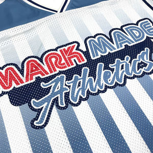 เสื้อฟุตบอลทรงบ็อกซี่แฟชั่น ดีไซน์แบบซับลิเมชั่น สั่งทำได้ ผ้าตาข่าย ทรงโอเวอร์ไซส์ แบบครอป สตรีทแวร์ - Product Image 5