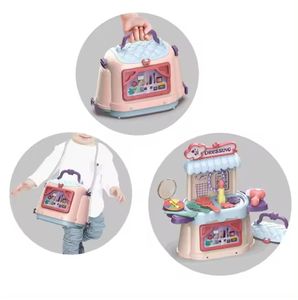 Vente chaude 3 en 1 Filles Mode Dressing <span class=keywords><strong>Maquillage</strong></span> Jouet Faire semblant De Jouer Beauté Maison Jouet <span class=keywords><strong>Jeux</strong></span> Avec Sac À Main Pour Enfants <span class=keywords><strong>D</strong></span>'âge Préscolaire Cadeau - Product Image 4