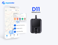 Topverkochte D11 4G Dashcam Dubbele Lens met Slimme ADAS GPS Nachtzicht Full HD 1080P G-sensor Parkeermonitor Universeel voor Voertuigen