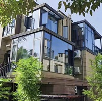 Fenêtres à battants coulissants sur mesure en acier plastique, étanches, à double feuille, avec persiennes, insonorisées, double vitrage trempé pour appartement