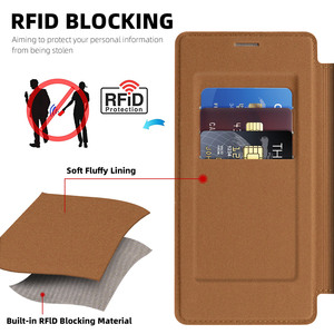 Per <span class=keywords><strong>Samsung</strong></span> S25 Edge S25U Flip <span class=keywords><strong>Cover</strong></span> in pelle S23 Plus Business Case con Slot per schede magnetiche compatibile con telefono cellulare S24U - Product Image 5