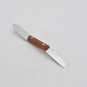 Tùy Chỉnh Nhà Máy Thép Không Gỉ <span class=keywords><strong>Scraper</strong></span> Putty Dao Với Tay Cầm Bằng Gỗ DIY Lớp Sơn Loại Bỏ Công Cụ - Product Image 3