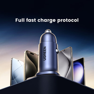 شاحن سيارة سريع <span class=keywords><strong>UGREEN</strong></span> بقوة 30 واط، محول بمنفذين عالي الجودة بسعر منخفض - Product Image 6