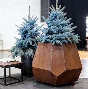 Jardinière en acier Corten pour extérieur, grand pot à fleurs en métal résistant aux intempéries, jardinière pour jardin, patio, aménagement paysager - Product Image 6