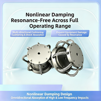 Amortisseur anti-vibration 3D en acier inoxydable 304 pour câble métallique, anti-corrosion, pour véhicules marins et instruments aériens