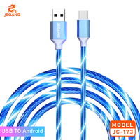 Câble Micro USB en cuivre pur JEQANG JC-173 3A à charge rapide pour ordinateur et écouteurs avec gaine en silicone