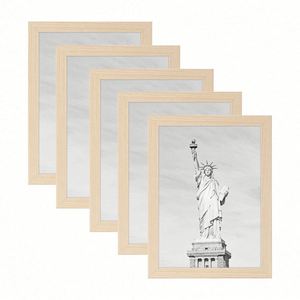 Marcos de Madera Rústica Negra para Pósteres A4 y A3, para Fotos de 6x8, con Impresión UV, Tamaños Personalizados, Juego de 3/4/6 - Product Image 3