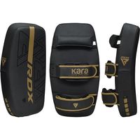 Haute Qualité RDX Thai Pads Courbé Kickboxing Muay Thai avec Poignée Solide, Maya Hide Cuir KARA Strike Shield pour Genoux El