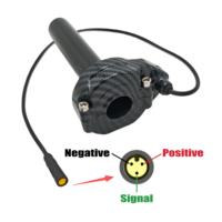 Poignée d'accélérateur universelle étanche à 3 broches 24V-72V pour vélos électriques Surron LightBee Bafang
