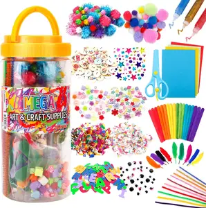 Hot Selling Creative Supplies Arts Set Diy Ambachtelijke Kit Voor Kinderen Ambachtelijk Onderwijs Maken Kids Art Vilt Sok Creatief