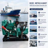 Groupe électrogène diesel marin SCDC CCFJ30JW 30 kW 4BTA3.9-GM47 1500 tr/min avec alternateur EvoTec TCM188E, alimentation auxiliaire CCS pour bateau