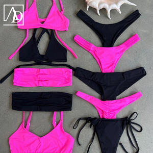 Costume da bagno all'ingrosso 2026: Bikini Brasiliano Stampato Estremo Mini Micro Due Pezzi per Ragazze, Costume da Bagno Bikini Floreale Retrò - Product Image 4