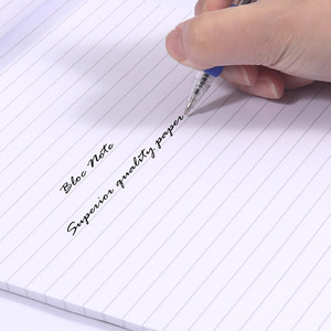 Bloc de papier ligné micro-perforé Foska, facile à déchirer, format A4 A5, 50 feuilles, lignage 8 mm, <span class=keywords><strong>pour</strong></span> la maison, l'école et les enseignants - Product Image 4
