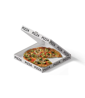 Boîtes à pizza pliables en papier kraft personnalisées, durables et recyclables, avec pelliculage mat/brillant, doublure en éponge et poignée