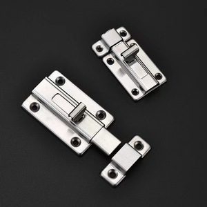 Stainless Steel Door Bolt Left And Right <b>Pins</b> Automatic Spring Latch For Wooden Doors Easy Installation Modern Simple Design - Product Image 1