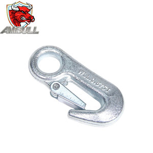 Ambull thép carbon xe tải Trailer Palăng nâng móc nhúng nóng mạ kẽm tròn mắt Snap hàng hóa móc kim loại an toàn tời móc - Product Image 3