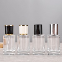 Flacon de parfum cylindrique à baïonnette de 30 ml, bouchon à vis, en verre rond, vide, portable, vaporisateur fin pour voyage, sans diffuseur à roseaux