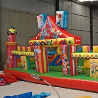 120 ㎡   Grande structure gonflable commerciale en forme de grande roue 8x7m pour saut et rebondissement - Promotion