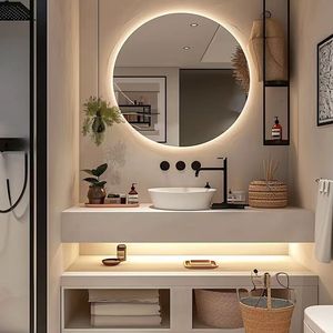 Productos de Tendencia 2025 Espejo Rectangular LED Moderno para Baño con Iluminación y Atenuación Táctil Personalizable - Product Image 6