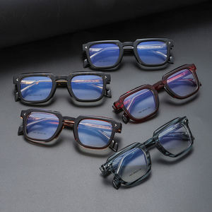 2001 Luxury Business Half-<strong>frame</strong> Exquisite <strong>Titanium</strong> Spectacle <strong>Frames</strong> Fashionable High-end Handmade Men's square <strong>Frame</strong> Glasses - Product Image 3