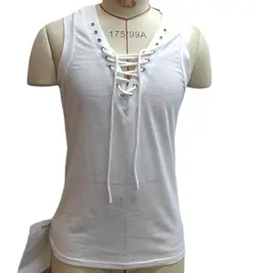 Off-The-SHELF v-cổ vest romanesque halters v-cổ sexy mỏng không tay T-Shirt bãi biển Kỳ nghỉ màu rắn cộng với kích thước vest