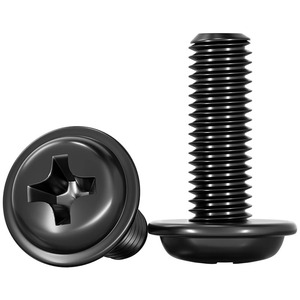 Pwm Black 304 Stainless Steel Phillips Pan Head Screws M2 M2.5 M3 M4 M5 With Washers For Metal Furniture - Product Image 1