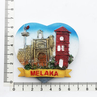 Imán de nevera de recuerdo de Malasia: Torres Gemelas Petronas de Kuala Lumpur, Malaca, Penang, Semporna