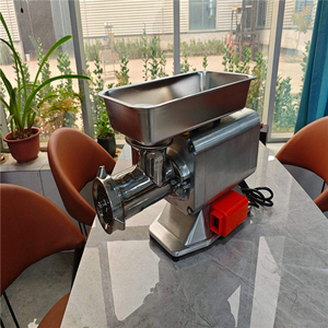 Picadora de Carne Eléctrica de Grado Alimenticio de Alta Resistencia con Certificación CE, Rebanadora y Picadora Comercial de Acero Inoxidable para Carnicería - Product Image 5