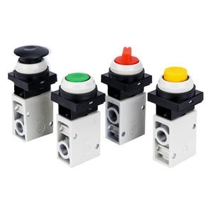 วาล์วแบบหมุนกดปุ่มรูปเห็ด VM230-02-30RA/32BA/33A สวิตช์นิวเมติกสำหรับแก๊ส โครงสร้างบอลโซลินอยด์ - Product Image 1