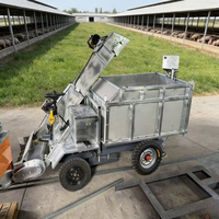 Petite machine électrique de collecte de fumier / Camion de nettoyage de fumier pour usage agricole / Camion électrique de retrait du fumier de vache